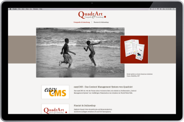 Relaunch der WebsiteDirekt zu www.quadrart.com